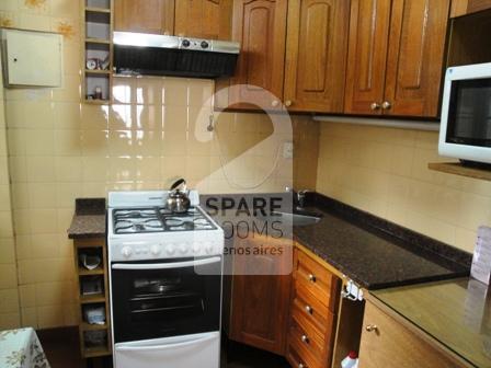 the kitchen at the apartment in Palermo