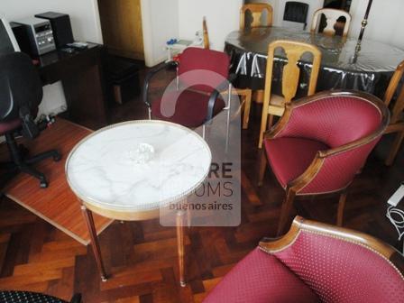 The living room at the apartment in Palermo