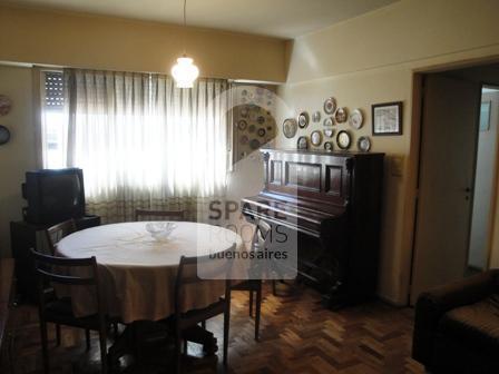 The living room at the apartment in Recoleta