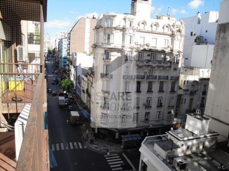 The view from the balcony at the apartment in Recoleta