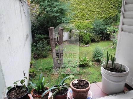 La vista desde la habitación en el departamento en Balvanera