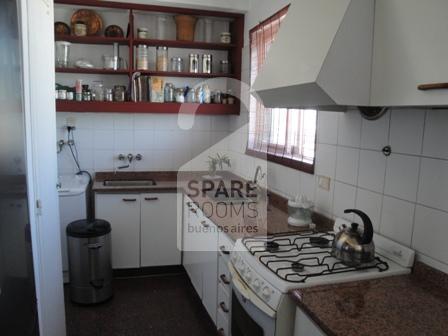 The kitchen at the apartment in Belgrano