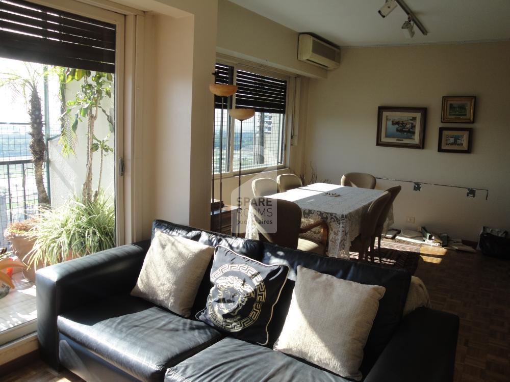 The living room at the apartment in Belgrano