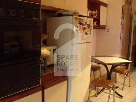 The kitchen at the apartment in Palermo