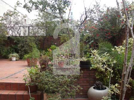 La terraza en el departamento en Palermo