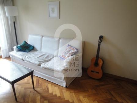 The living room at the apartment in Recoleta