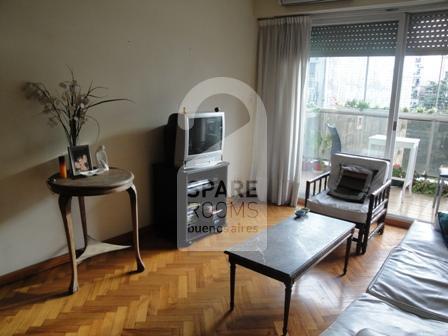 The living room at the apartment in Recoleta