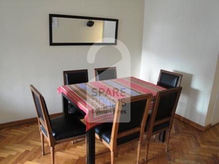 The dining room at the apartment in Recoleta