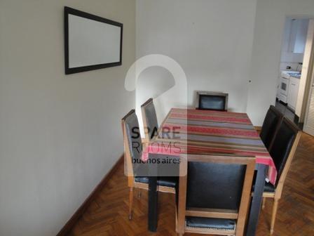 The dining room at the apartment in Recoleta