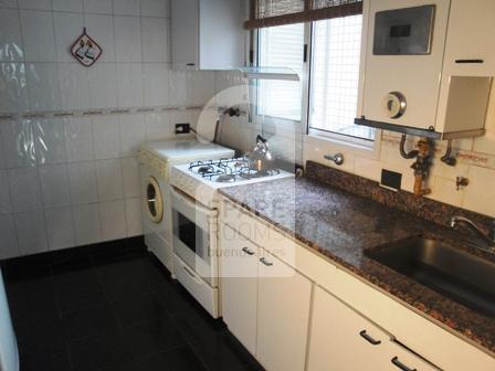 The kitchen at the apartment in Recoleta