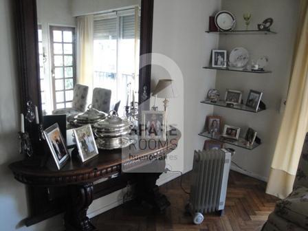 The living room at the apartment in Recoleta