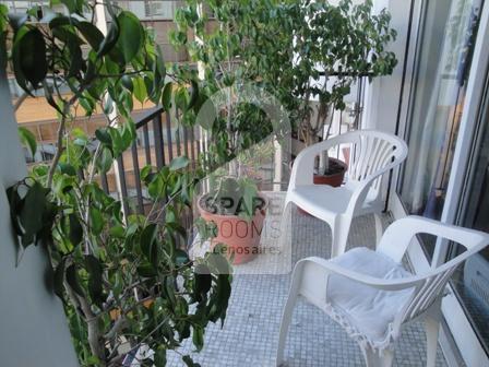 The balcony at the apartment in Recoleta