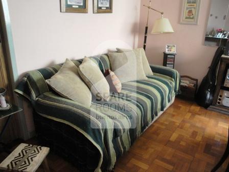 The living room at the apartment in Congreso