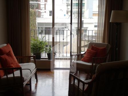 The living room at the apartment in Belgrano