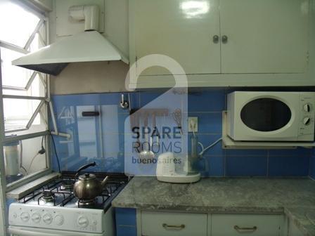 The kitchen at the apartment in Belgrano