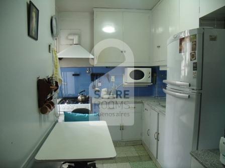 The kitchen at the apartment in Belgrano