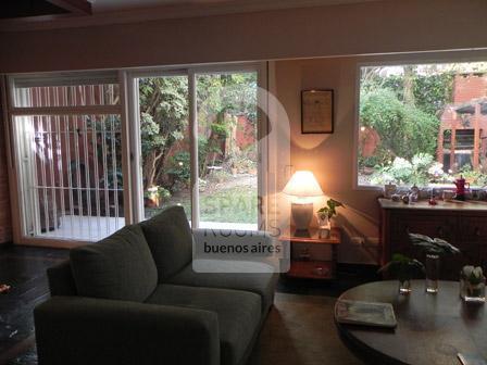 The living room at the apartment in Belgrano