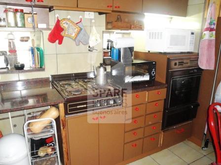 The kitchen at the apartment in Belgrano