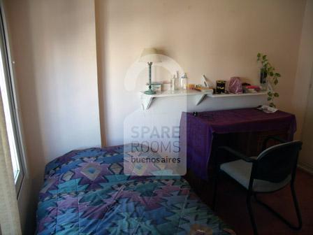 The room at the apartment in Palermo