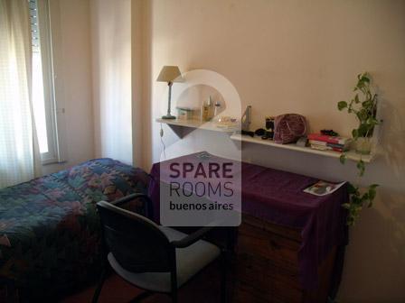 La habitación en el departamento en Palermo