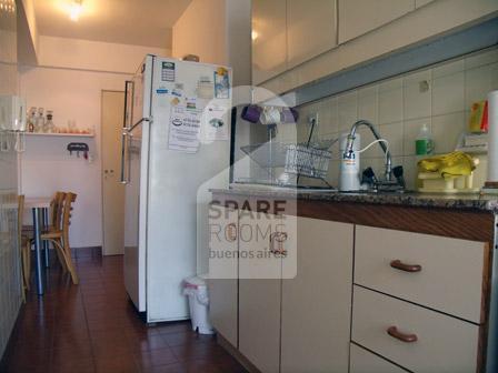 The kitchen at the apartment in Palermo