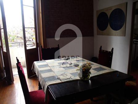 The dinning room at the house in Caballito