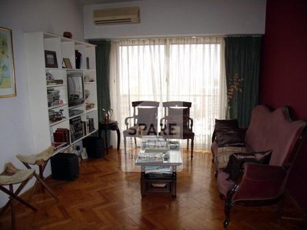 The living room at the apartment in Palermo