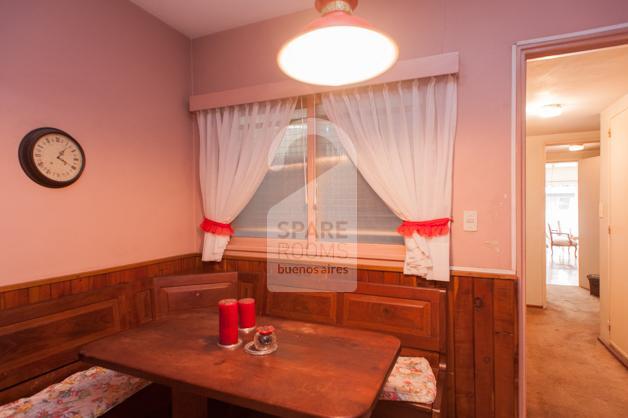 The kitchen at the apartment in Recoleta