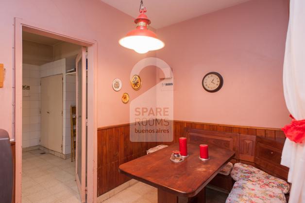 The kitchen at the apartment in Recoleta