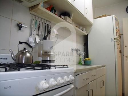 The kitchen at the apartment in Nuñez