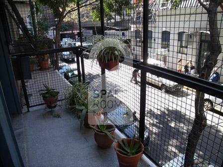 El balcon en el departamento en Palermo