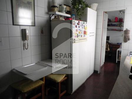 The kitchen at the apartment in Belgrano