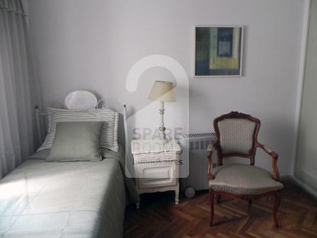 La habitación en el departamento en Belgrano