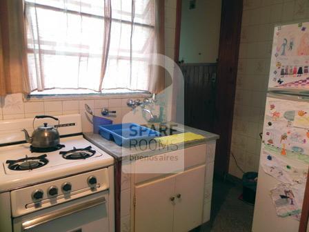 The kitchen at the apartment in Recoleta