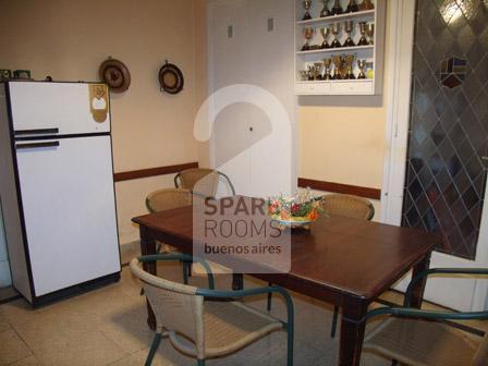 The kitchen at the apartment in Palermo