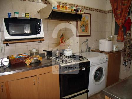 The kitchen at the apartment in Palermo