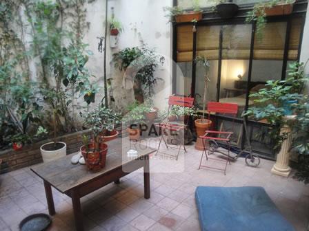 El patio en el departamento de Palermo Soho