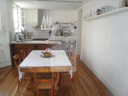 The dinning room at the apartment in San Telmo