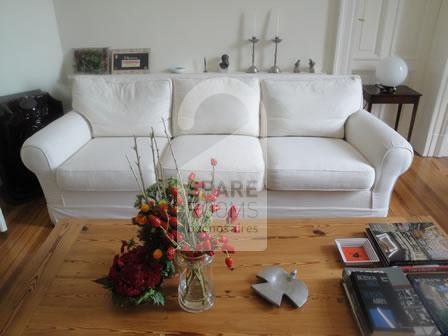 The living room at the apartment in San Telmo