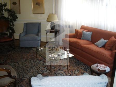 The living room in the apartment in Recoleta