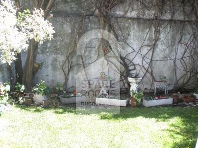 The patio at the house in Palermo