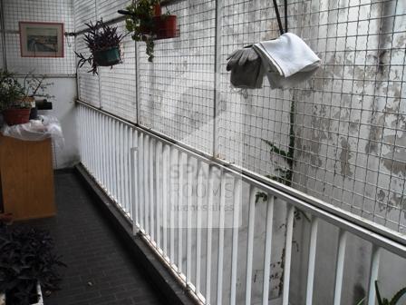 The balcony at the apartment in Recoleta
