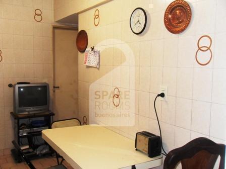 The kitchen at the apartment in Recoleta