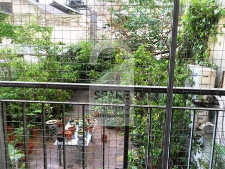 The balcony at the apartment in Recoleta