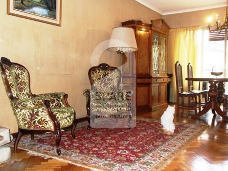 The living room at the apartment in Recoleta