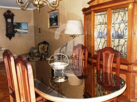 The dinning room at the apartment in Recoleta