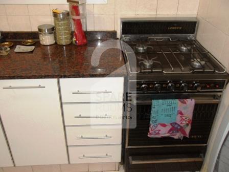 The kitchen at the apartment in Recoleta