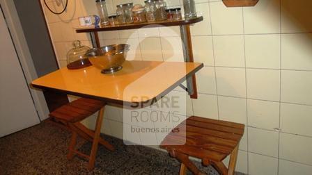 Kitchen at the apartment in Almagro