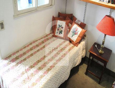 The adorable bedroom in the apartment