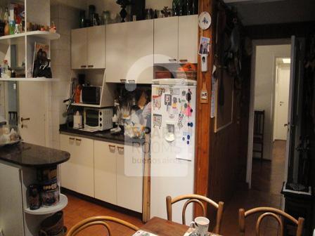 The kitchen in the apartment